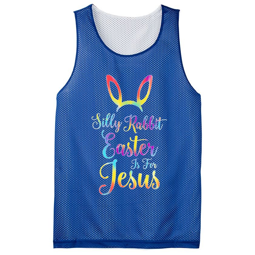 Christian Easter Silly Rabbit Easter Is For Jesus Gift Mesh Reversible Basketball Jersey Tank