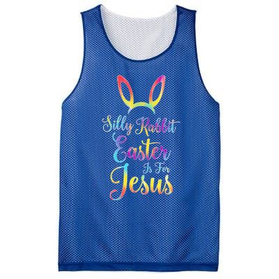 Christian Easter Silly Rabbit Easter Is For Jesus Gift Mesh Reversible Basketball Jersey Tank