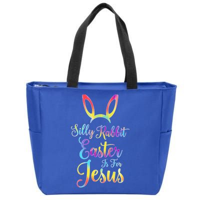 Christian Easter Silly Rabbit Easter Is For Jesus Gift Zip Tote Bag