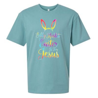 Christian Easter Silly Rabbit Easter Is For Jesus Gift Sueded Cloud Jersey T-Shirt