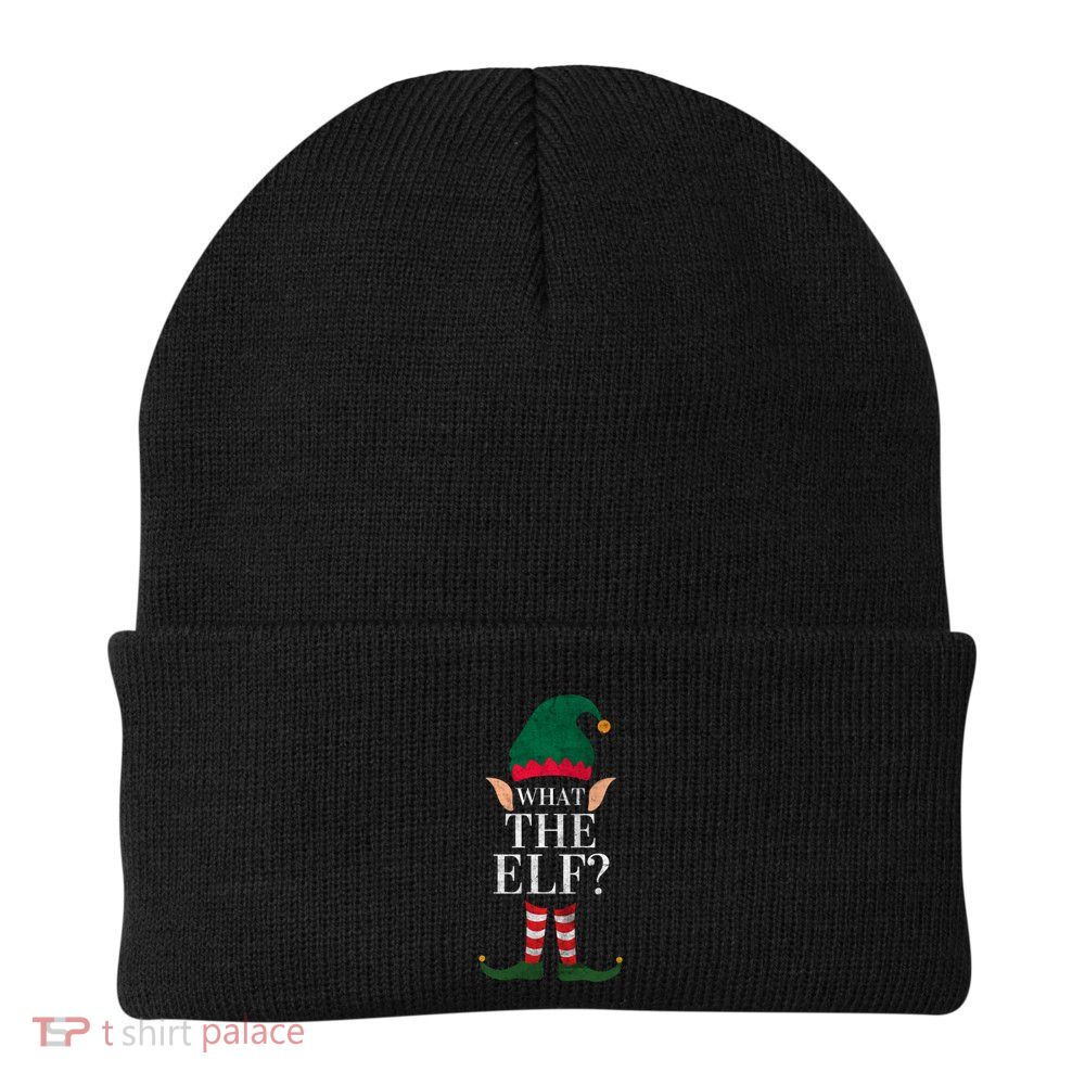 Christmas Elves SantaS Helper What The Elf Family Matching Gift Beanie