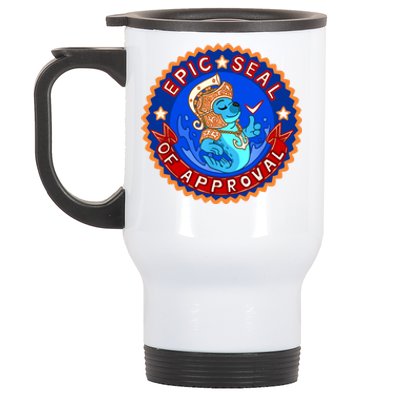 Cute Epic Seal Of Approval Stainless Steel Travel Mug