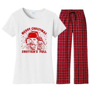 Cousin Eddie Shitter Full Merry Christmas ShitterS Full Women's Flannel Pajama Set