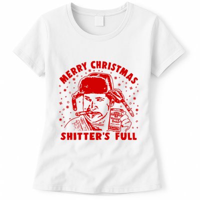 Cousin Eddie Shitter Full Merry Christmas ShitterS Full Womens T-Shirt
