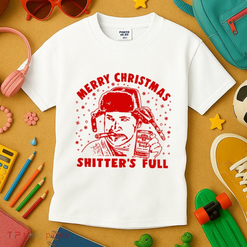 Cousin Eddie Shitter Full Merry Christmas ShitterS Full Kids T-Shirt
