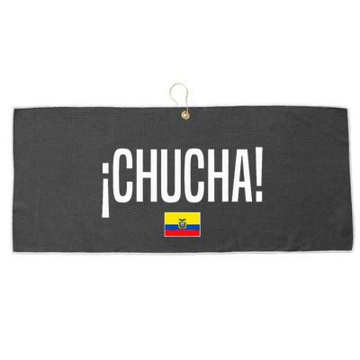 Chucha Ecuadorian Slang Ecuador Large Microfiber Waffle Golf Towel