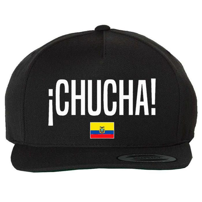 Chucha Ecuadorian Slang Ecuador Wool Snapback Cap