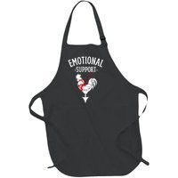 Chicken Emotional Support Cock Full-Length Apron With Pockets