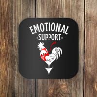 Chicken Emotional Support Cock Coaster