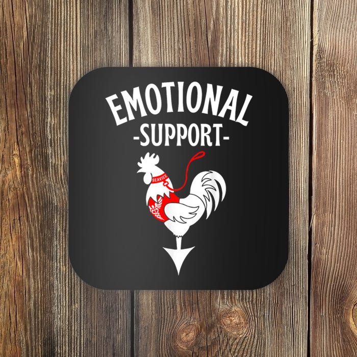 Chicken Emotional Support Cock Coaster