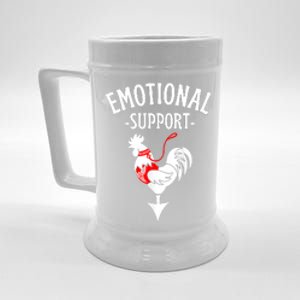 Chicken Emotional Support Cock Beer Stein