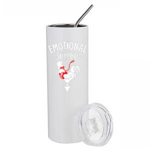 Chicken Emotional Support Cock Stainless Steel Tumbler