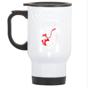 Chicken Emotional Support Cock Stainless Steel Travel Mug