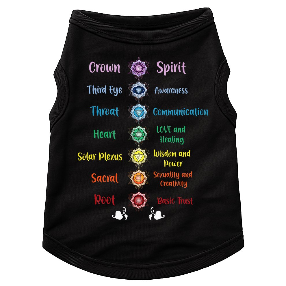 Chakra Energy Spirit Soul Spiritual Health Healing Doggie Tank