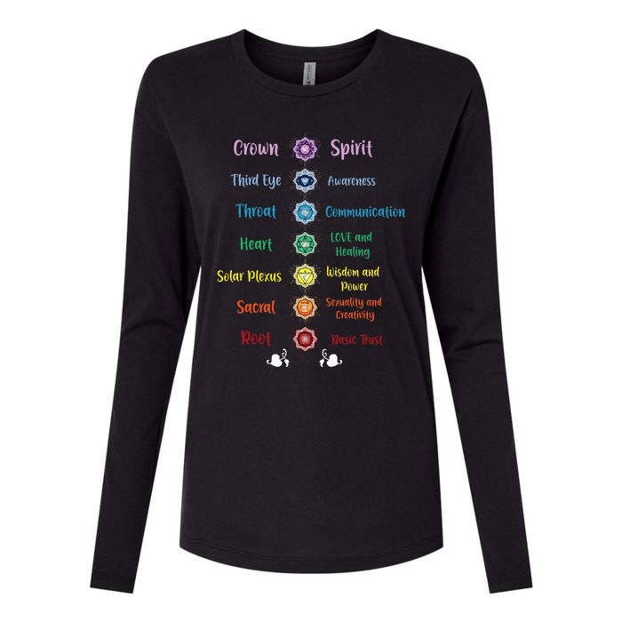 Chakra Energy Spirit Soul Spiritual Health Healing Womens Cotton Relaxed Long Sleeve T-Shirt