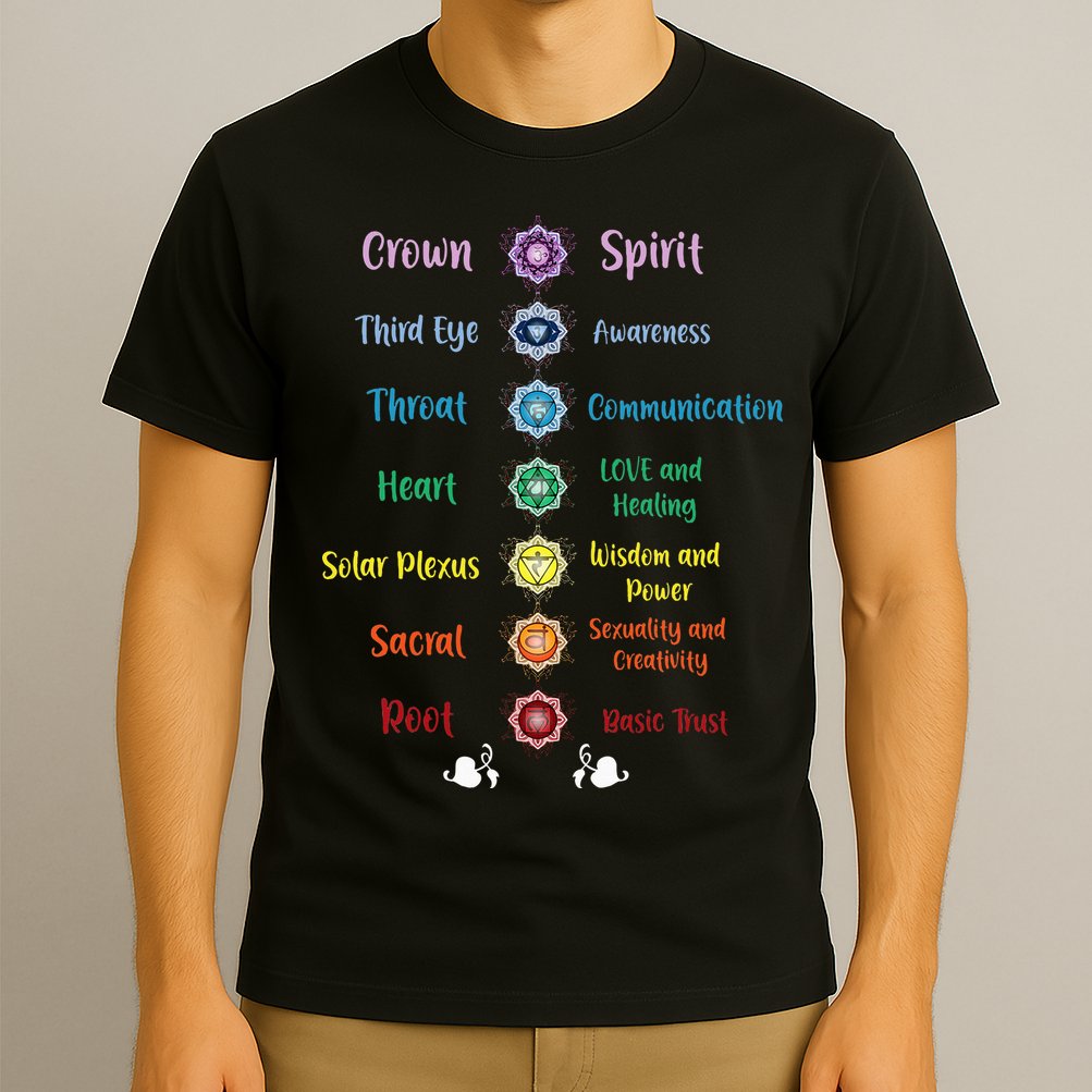 Chakra Energy Spirit Soul Spiritual Health Healing T-Shirt