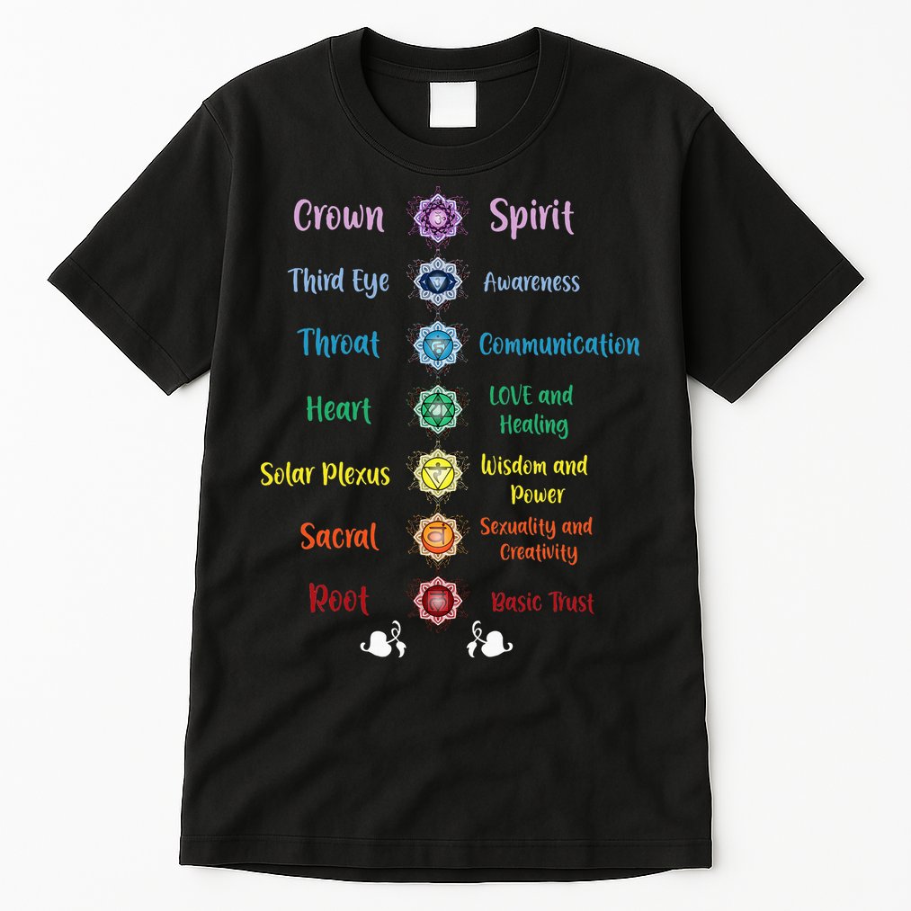 Chakra Energy Spirit Soul Spiritual Health Healing Tall T-Shirt