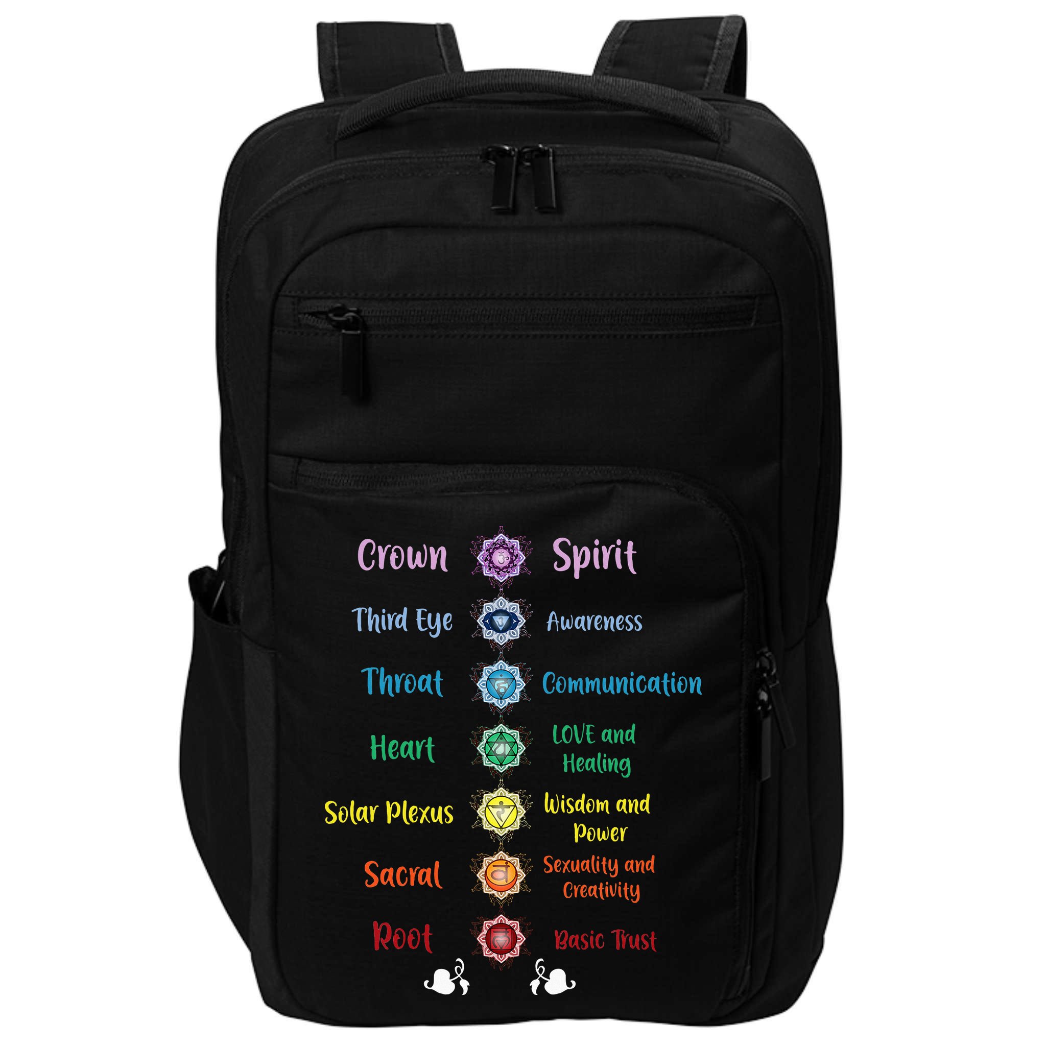 Chakra Energy Spirit Soul Spiritual Health Healing Impact Tech Backpack