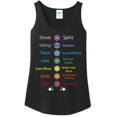 Chakra Energy Spirit Soul Spiritual Health Healing Ladies Essential Tank