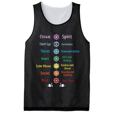 Chakra Energy Spirit Soul Spiritual Health Healing Mesh Reversible Basketball Jersey Tank