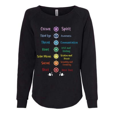 Chakra Energy Spirit Soul Spiritual Health Healing Womens California Wash Sweatshirt