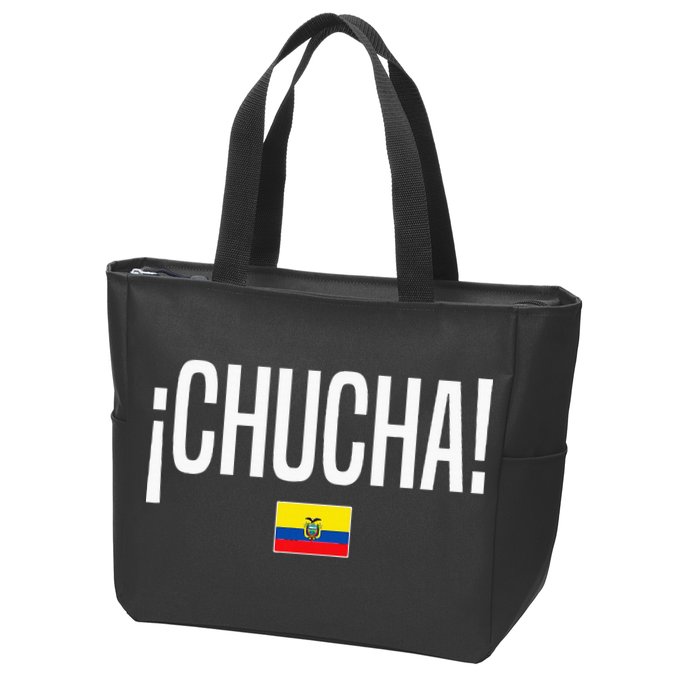 Chucha Ecuadorian Slang Ecuador Zip Tote Bag
