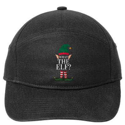 Christmas Elves SantaS Helper What The Elf Family Matching Cute Gift 7-Panel Snapback Hat