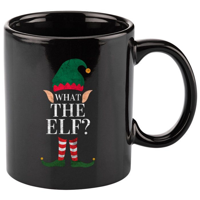 Christmas Elves SantaS Helper What The Elf Family Matching Cute Gift 11oz C Handle Ceramic Mug