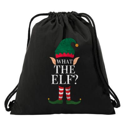 Christmas Elves SantaS Helper What The Elf Family Matching Cute Gift Drawstring Bag