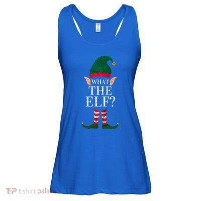 Christmas Elves SantaS Helper What The Elf Family Matching Cute Gift Ladies Essential Flowy Tank