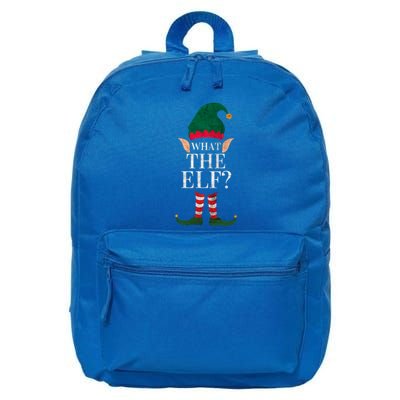 Christmas Elves SantaS Helper What The Elf Family Matching Cute Gift 16 in Basic Backpack