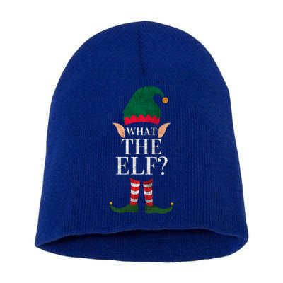 Christmas Elves SantaS Helper What The Elf Family Matching Cute Gift Short Acrylic Beanie