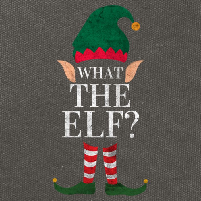 Christmas Elves SantaS Helper What The Elf Family Matching Cute Gift Cotton Canvas Backpack