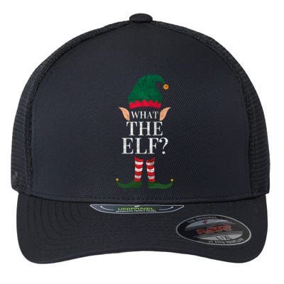 Christmas Elves SantaS Helper What The Elf Family Matching Gift Flexfit Unipanel Trucker Cap