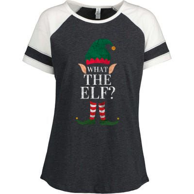 Christmas Elves SantaS Helper What The Elf Family Matching Gift Enza Ladies Jersey Colorblock Tee