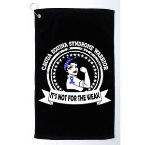 Cauda Equina Syndrome Warrior Gift Not For The Weak Ribbon Gift Platinum Collection Golf Towel