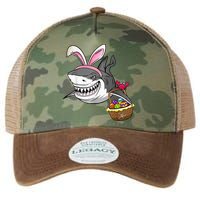 Cool Easter Shark Easter Basket Bunny Ears Happy Easter Legacy Tie Dye Trucker Hat
