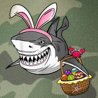 Cool Easter Shark Easter Basket Bunny Ears Happy Easter Legacy Tie Dye Trucker Hat