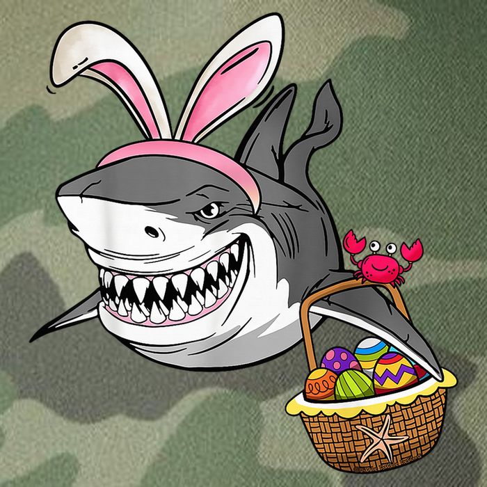 Cool Easter Shark Easter Basket Bunny Ears Happy Easter Legacy Tie Dye Trucker Hat