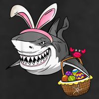 Cool Easter Shark Easter Basket Bunny Ears Happy Easter Cool Comfort Performance Bucket Hat