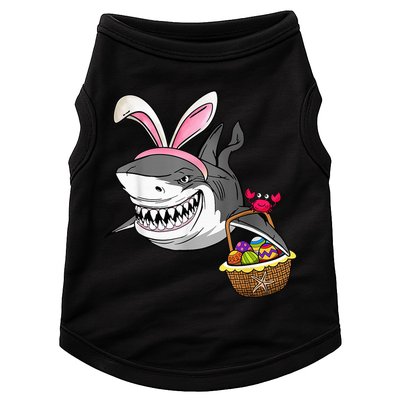 Cool Easter Shark Easter Basket Bunny Ears Happy Easter Doggie Tank