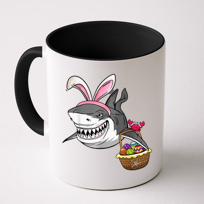 Cool Easter Shark Easter Basket Bunny Ears Happy Easter Mug