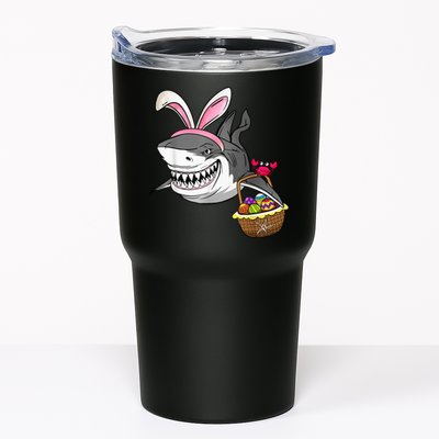 Cool Easter Shark Easter Basket Bunny Ears Happy Easter Tumbler