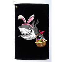 Cool Easter Shark Easter Basket Bunny Ears Happy Easter Golf Towel