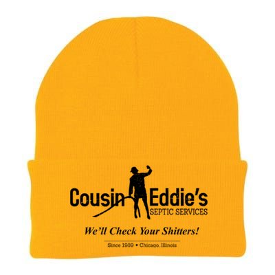 Cousin Eddie's Septic Service We'll Check Your Shitters! Knit Cap Winter Beanie