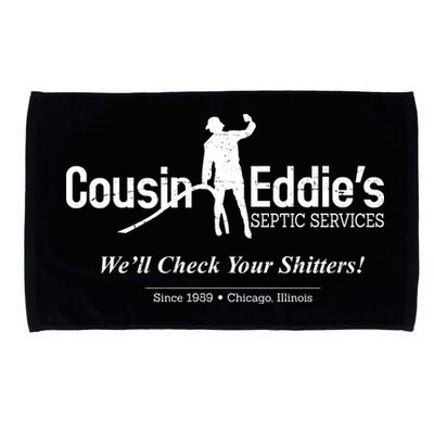Cousin Eddie's Septic Service We'll Check Your Shitters! Microfiber Hand Towel