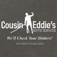Cousin Eddie's Septic Service We'll Check Your Shitters! Cotton Canvas Backpack