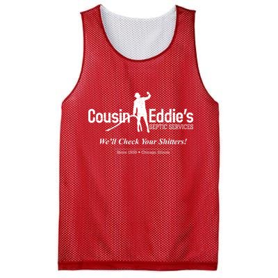 Cousin Eddie's Septic Service We'll Check Your Shitters! Mesh Reversible Basketball Jersey Tank