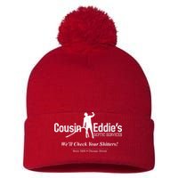 Cousin Eddie's Septic Service We'll Check Your Shitters! Pom Pom 12in Knit Beanie