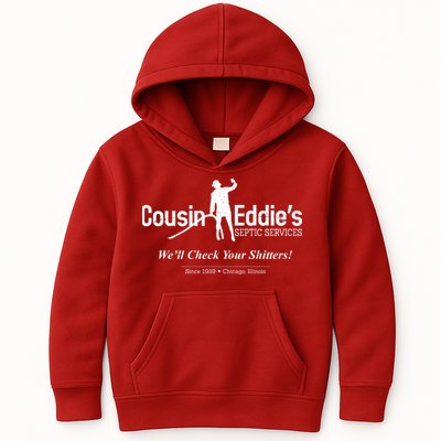 Cousin Eddie's Septic Service We'll Check Your Shitters! Kids Hoodie